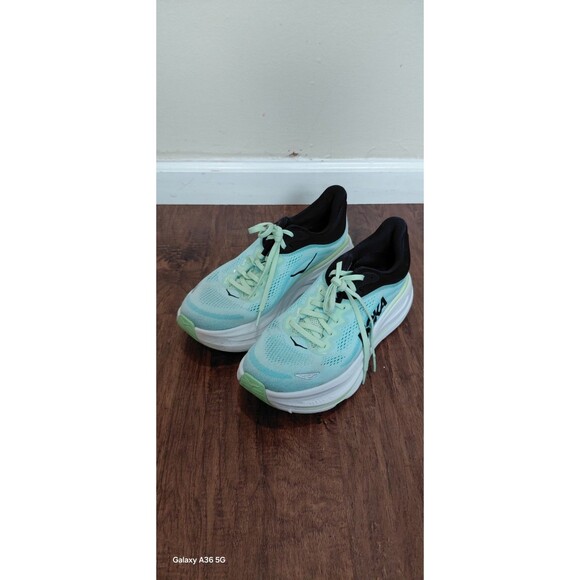 Size 9.5D - Hoka One One HOKA Bondi 9 Luna Moth Blue Spark men\'s Sneakers